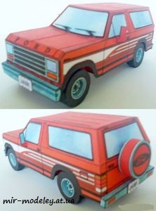 №7548 - Ford Bronco 4x4 [ABC 1994-14] из бумаги