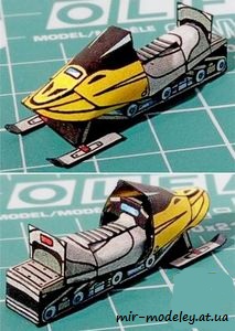 №7739 - SneZny skutr SKI-DOO Alpine III [ABC 2001-04] из бумаги