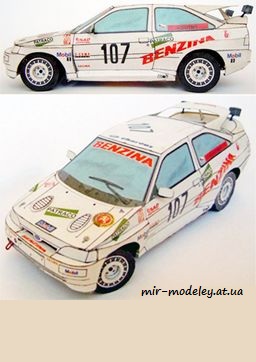 №7684 - Ford Escort RS Cosworth (ABC 11-1999) из бумаги