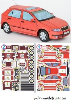 №7706 - Skoda Fabia 1,4 16v [ABC 09/2000] из бумаги
