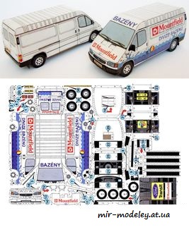 №7651 - Ford Transit ELIT (АВС 21/1997) из бумаги