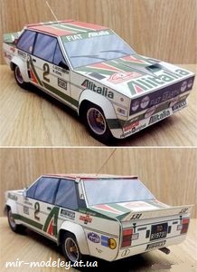 №7714 - Fiat 131 Abarth (ABC 16/2000) из бумаги