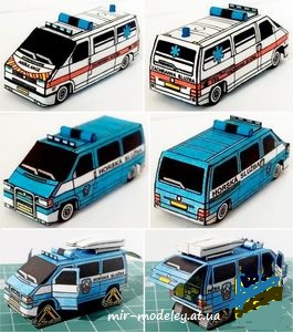 №7738 - Volkswagen Transporter (ABC 2001-04) из бумаги