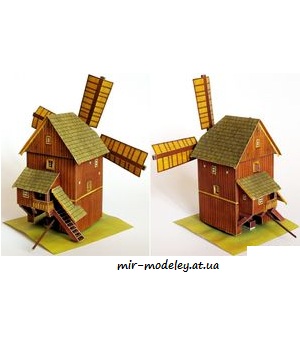 №7737 - Ветряная мельница / Vetrny mlyn ze Slezska (ABC 4/2001) из бумаги