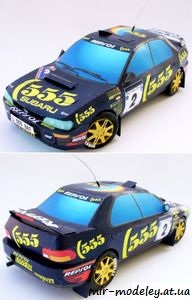 №7653 - Subaru Impreza WRX (ABC 22/1997) из бумаги