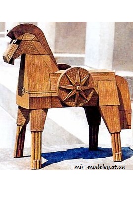 №7712 - Trojsky kun (ABC 2000-14-15) из бумаги