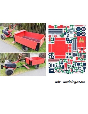 №7648 - Культиватор MS 06 с тележкой / Kultivátor MS 06 s vozíkem (АВС 19/1997) из бумаги