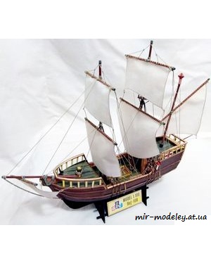 №7686 - Парусник Виктория / Plachetnice Victoria (ABC 14-16/1999) из бумаги