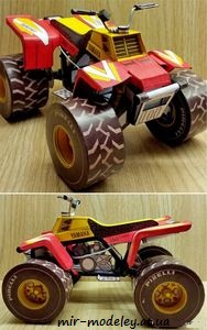 №7835 - Квадроцикл Yamaha 350 [ABC 2003-22] из бумаги