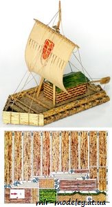 №7786 - Плот Кон-Тики / Kon-Tiki (ABC 2002-17) из бумаги