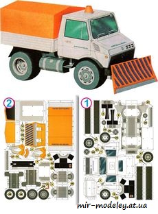 №7837 - Snezny pluh - Mercedes [ABC 2003-25] из бумаги