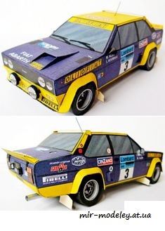 №7806 - Fiat 131 Abarth [ABC 2003-04] из бумаги