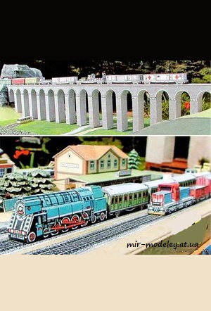 №7784 - Мост в Дубравице / Most Doubravice (ABC 14-16/2002) из бумаги