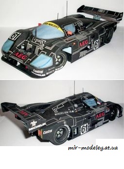 №7808 - SAUBER MERCEDES C9 1988 [ABC 2003-05] из бумаги