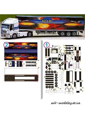 №7830 - Tahac navesu Iveco Stralis [ABC 2003-19] из бумаги