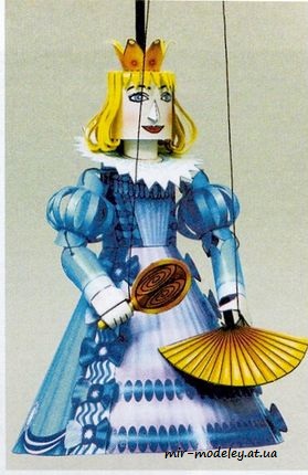 №7843 - Принцесса марионетка / Loutka princezny [ABC 3/2004] из бумаги