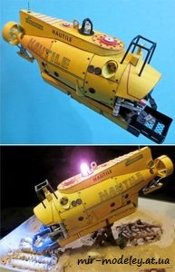 №7844 - Батискаф Наутилус / Batyskaf Nautile (АВС 5/2004) из бумаги