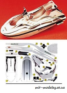 №7787 - Vodni Skutr Yamaha [ABC 2002-16] из бумаги
