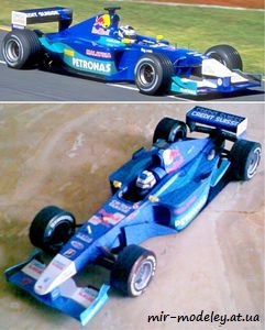 №7782 - F1 Sauber - Petronas C20 [ABC 2002-11] из бумаги