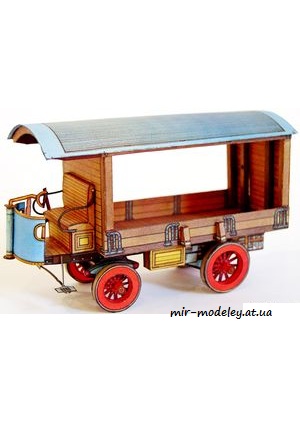 №7848 - Historicke vozidlo NW-1898 (ABC 9/2004) из бумаги