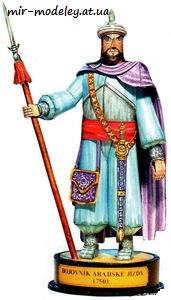 №7877 - Арабский воин / Bojovnik arabske jizdy (ABC 3/2005) из бумаги