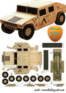 №7912 - M1025 HMMWV [ABC 1/2006] из бумаги