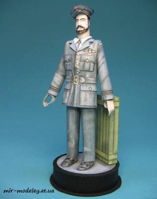 №7888 - Чешский пилот Франтишек Файтл / Czech pilot Frantisek Fajtl (Перекрас ABC 9/2005) из бумаги