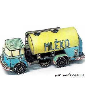 №7853 - Молоковоз / Cisterna pro rozvoz mléka [ABC 13/2004] из бумаги