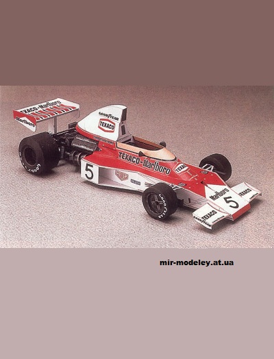 №7919 - Болид McLaren M23 [ABC №5/2006 / Spinler 028] из бумаги