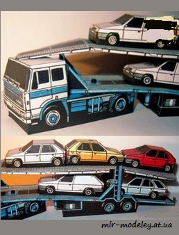 №7849 - Liaz 110.581,skoda Favorit,Forman (ABC 2004-09) из бумаги