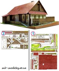 №7875 - Domek z vychodnich Cech [ABC 2005-2] из бумаги