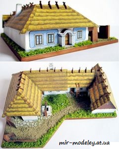 №7893 - Usedlost z jihozapadniho Slovenska [ ABC 2005 -12] из бумаги