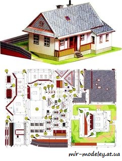 №7927 - Domek z vychodnich cech [ABC 2006/12] из бумаги