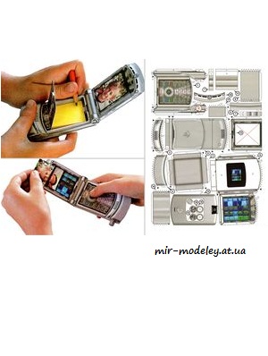 №7904 - Motorola razr v3 (ABC 20/2005) из бумаги