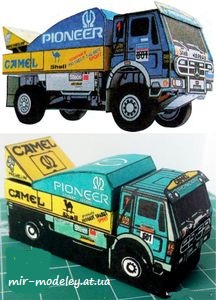 №7892 - Mercedes Benz 1936AK - Dakar (ABC 12/2005) из бумаги