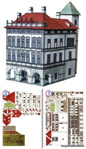 №7923 - Кайзерштейнский дворец / Kaiserštejnský palác [ABC 8/2006] из бумаги