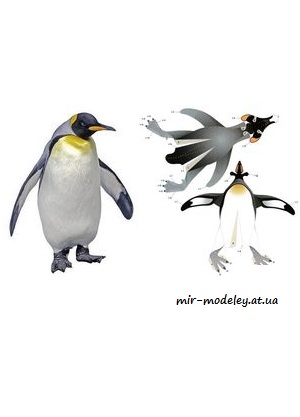 №8033 - Пингвин / Tučňák (ABC 25-26/2009) из бумаги