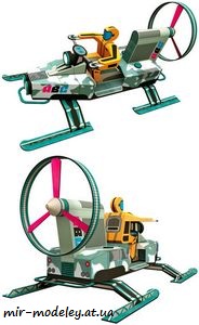 №8011 - Snow scooter [ABC 5/2009] из бумаги