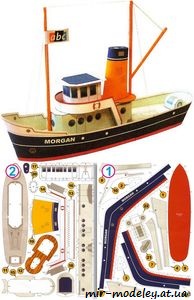 №7970 - Буксир / Remorkér [ABC 14/2007] из бумаги