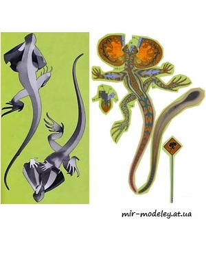 №8025 - Агама / Agama [ABC 21/2009] из бумаги