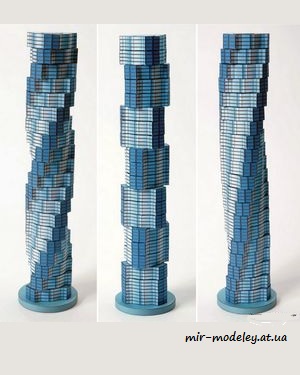 №8031 - Вращающаяся башня / Otočný mrakodrap (ABC 25-26/2009) из бумаги