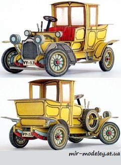 №7971 - Packard Laundaulet 1912 [ABC 2007-15] из бумаги