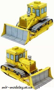 №7991 - Pásový dozer T-100M (ABC 5/2008) из бумаги