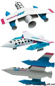 №8020 - Spacetravel - Raketoplán budoucnosti (ABC 15/2009) из бумаги