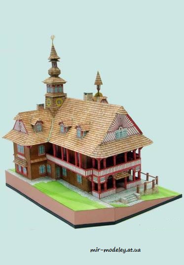 №7983 - Roubena stavba Mamenka z Pusteven (ABC 2007-25-26) из бумаги