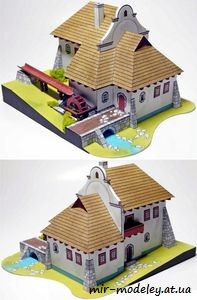 №7954 - Водяная мельница / Vodný mlyn (ABC 7/2007) из бумаги