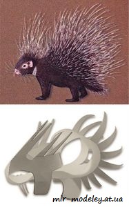 №8010 - Dikobraz [ABC 5/09] из бумаги