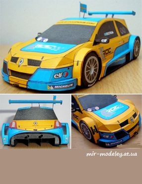 №7988 - Renault Megane Trophy (ABC 4/2008) из бумаги