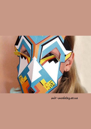 №8057 - Prázdninová maska [ABC 2010-14] из бумаги