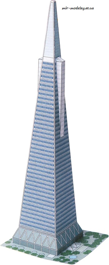 №8059 - Mrakodrapy Transamerica Pyramid [ABC 2010-15] из бумаги